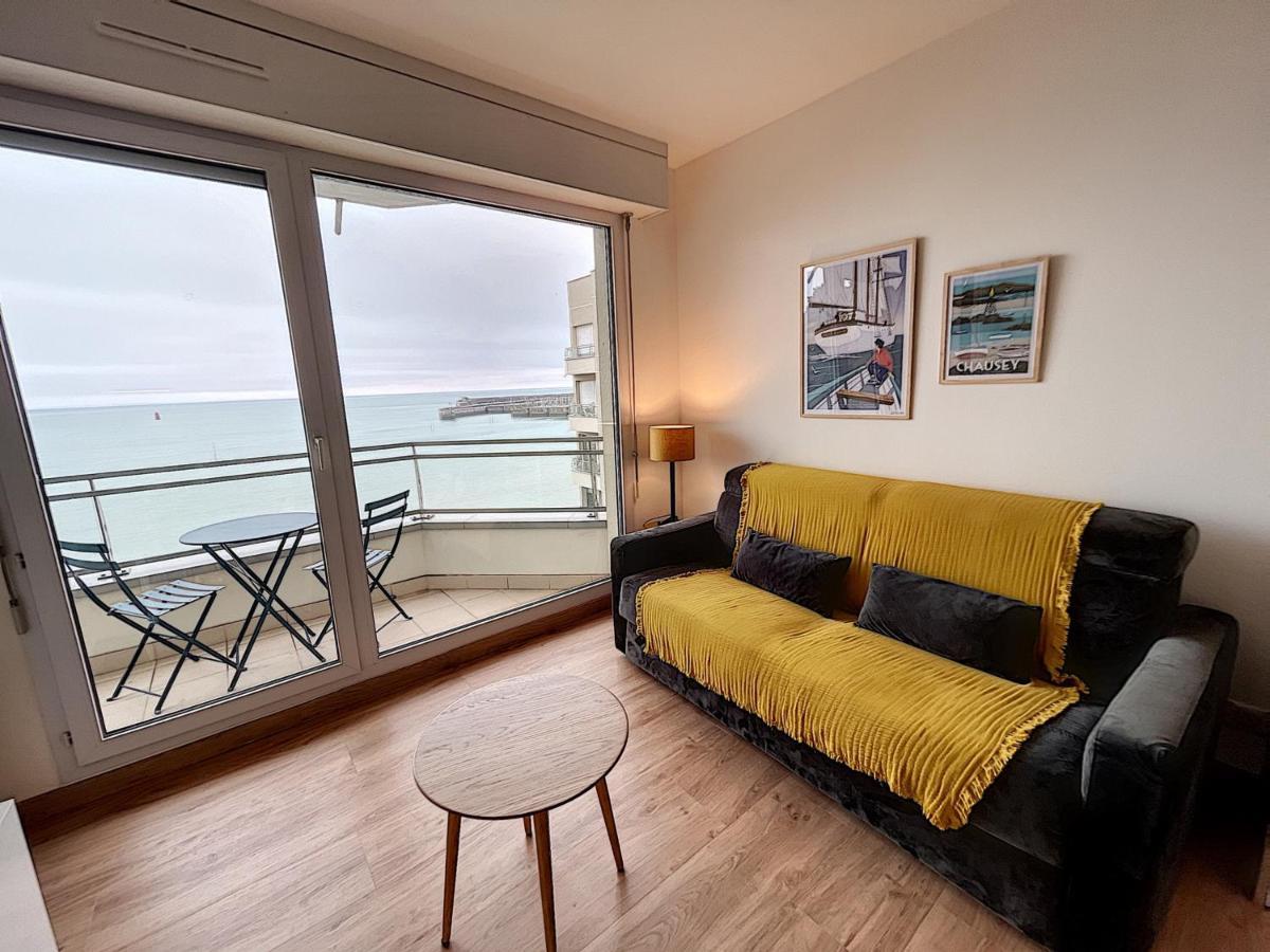 Charmant T2 En Front De Mer, 4 Pers., Ascenseur, Garage, Wi-Fi - Fr-1-361-383 그랑빌 외부 사진