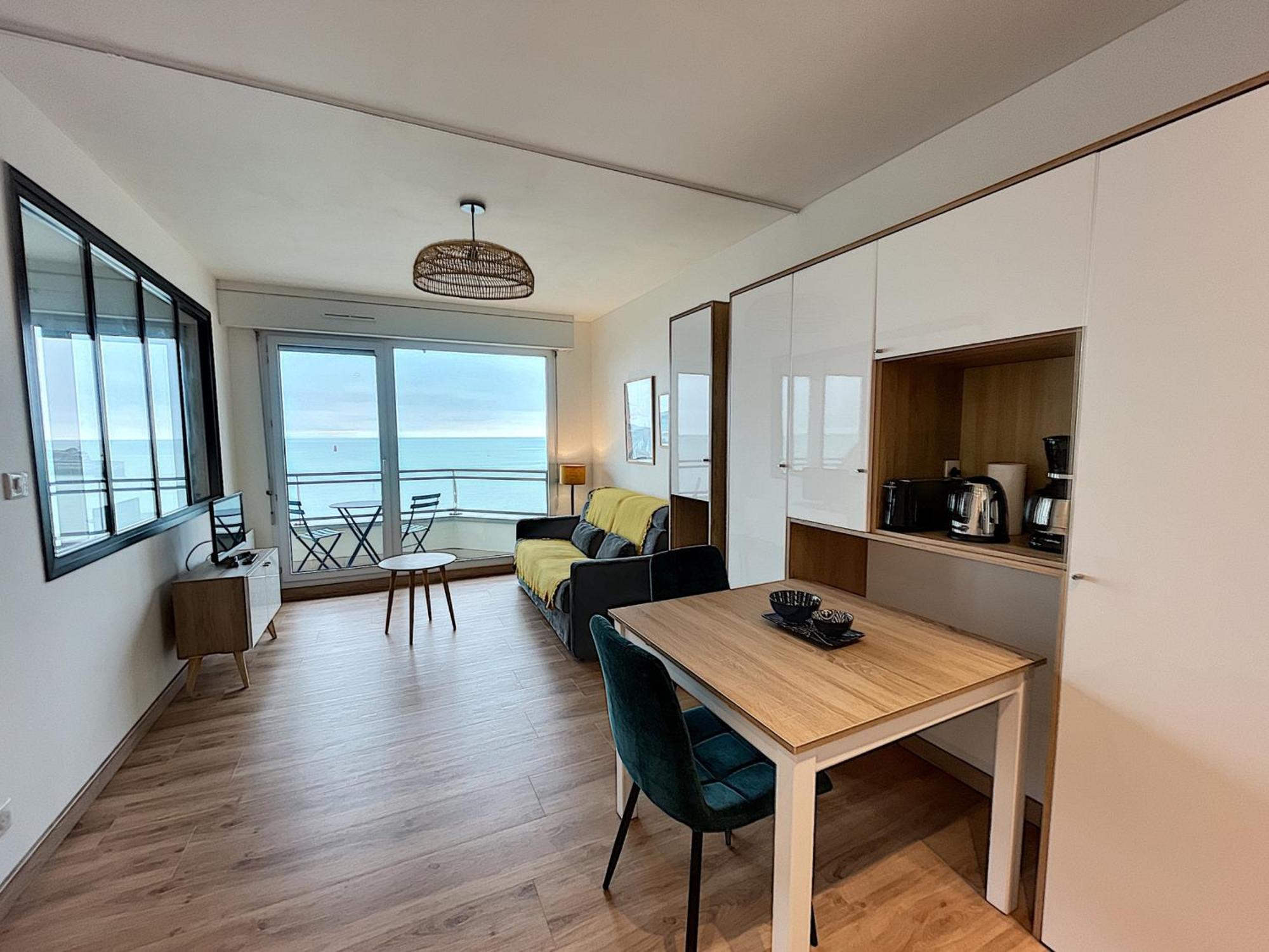 Charmant T2 En Front De Mer, 4 Pers., Ascenseur, Garage, Wi-Fi - Fr-1-361-383 그랑빌 외부 사진